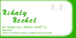mihaly mechel business card